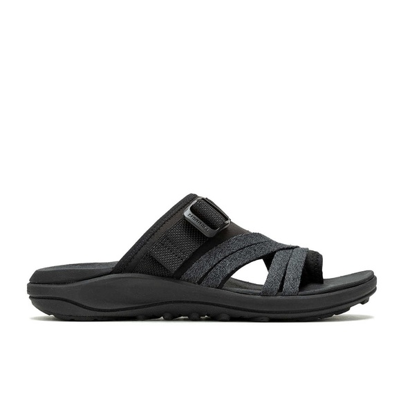 NEW MERRELL DISTRICT 4 PIST SANDALS IN BLACK 6 - Picture 1 of 8